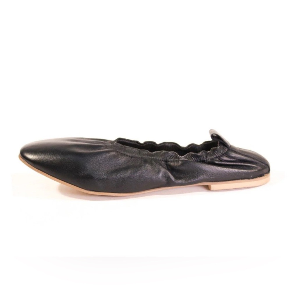 Chelsea Crew Black Label Clara Leather Ballet Flats🖤